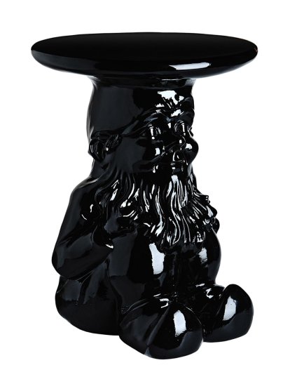 Gnomes Hocker / Beistelltisch, Napoleon, schwarz