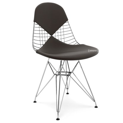 Kissen für Wire Chair (DKR/DKW/DKX/DKL/LKR), Sitz- und Rückenkissen (Bikini), Hopsak, Nero / moorbraun