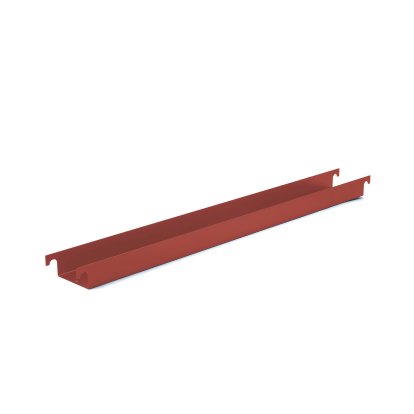 Kabelrinne für Eiermann Tischgestelle, Für Tischgestell 110 cm (Eiermann 1), Oxidrot