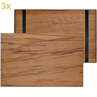 Holzauflage (3er Set) für USM Haller Regale, Größe XL, 75 cm x 50 cm, Kernbuche
