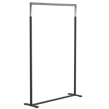 Bukto Kleiderständer, Schwarz matt / Edelstahl poliert, 100 cm