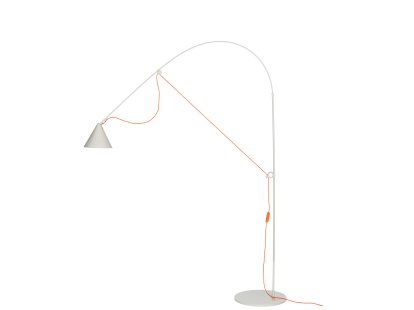 Ayno L Stehleuchte, Seidengrau, Orange, 3000 K