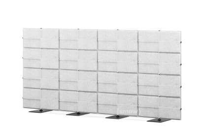 USM Privacy Panels Akustikwand, 3,00 m (4 Elemente), 1,44 m (4 Elemente), Hellgrau