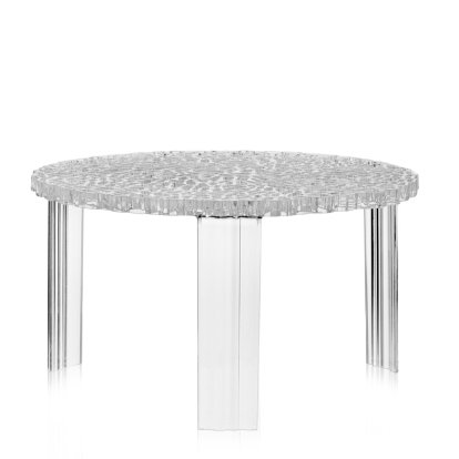 T-Table Beistelltisch, 28 cm, Transparent, Glasklar