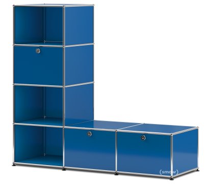 USM Haller Garderobenregal/Bank Typ 1, Enzianblau RAL 5010