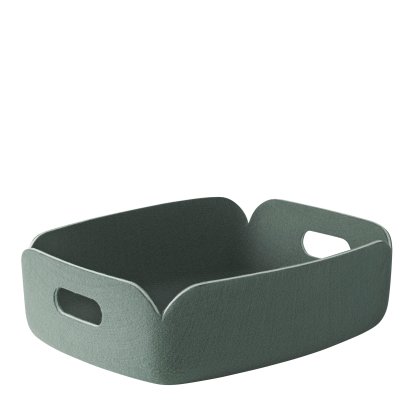 Restore Tablett, L 40 cm x B 31 cm , Moosgrün