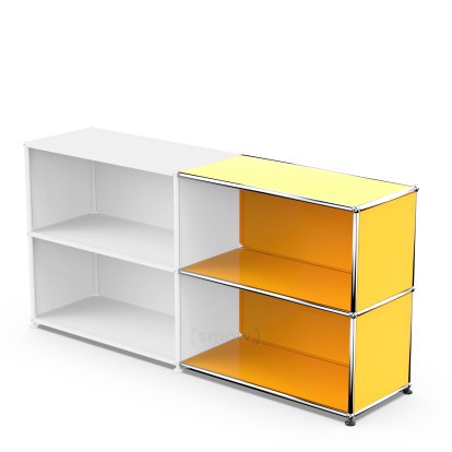 USM Haller Anbaupaket Horizontal 2, Goldgelb RAL 1004, 35 cm