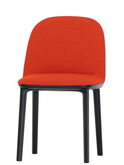 Softshell Side Chair, Orange, Gleiter für Teppichboden