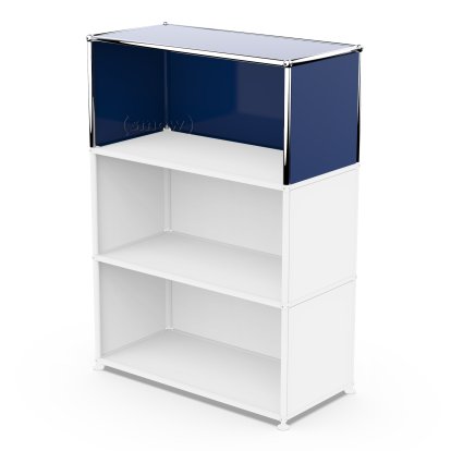 USM Haller Anbaupaket Vertikal 1, Stahlblau RAL 5011, 35 cm