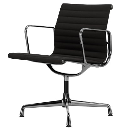 Aluminium Chair EA 107 / EA 108, EA 108 - drehbar, Poliert, Hopsak, Dunkelgrau