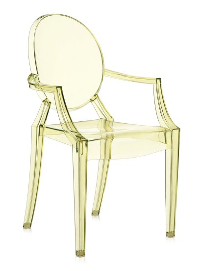 Louis Ghost Stuhl 4er Aktionsset, Transparent-gelb