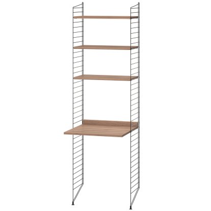 String System Bodenregal mit Schreibtisch