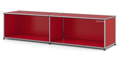 USM Haller Lowboard L offen, USM rubinrot
