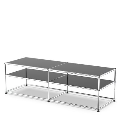 USM Haller Beistelltisch Typ 1, Metall, Graphitschwarz RAL 9011