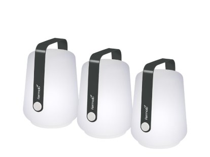 Balad Mini Akkuleuchten 3er Set, Anthrazit