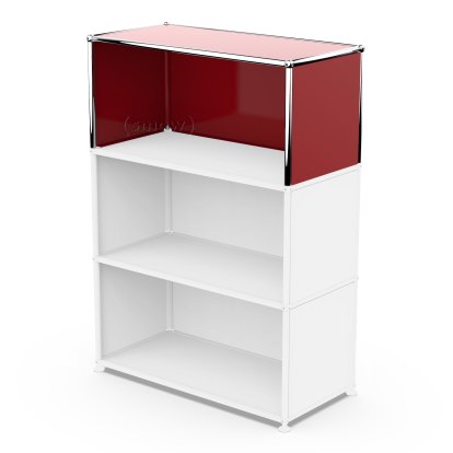 USM Haller Anbaupaket Vertikal 1, USM rubinrot, 35 cm