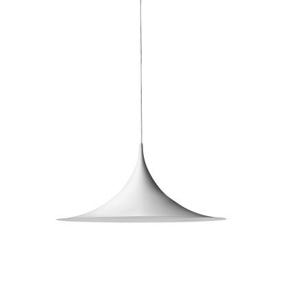 Semi Pendelleuchte, Ø 47 cm, Weiß, matt