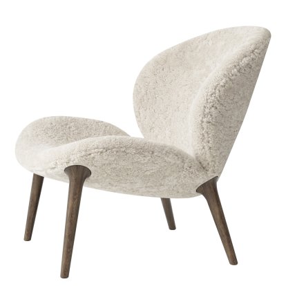 469 Lodge Loungesessel Lowback, Curly off-white