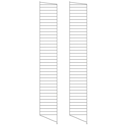 String System Bodenleiter, 2er Set, 200 x 30 cm, Dunkelgrau