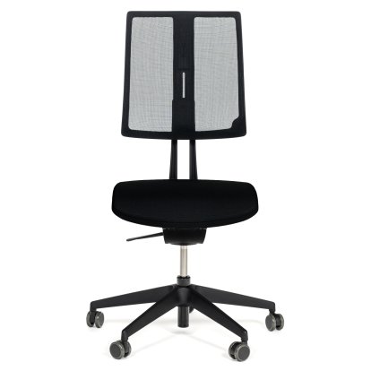 Equo Bürodrehstuhl, Schwarz, Netz, Xtreme Plus (PG0), Schwarz YS009, C30 KST mit Sitztiefenverstellung, Standard 100 mm, Ohne Armlehnen, Mit weichen Rollen 