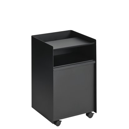 Folded Rollcontainer, H 61,5 cm, Black, Geschlossen