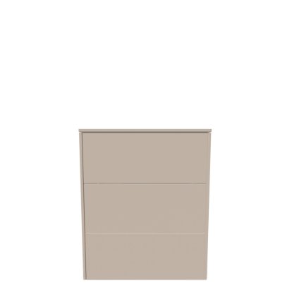 Aventa Sideboard mit Schubkasten, 60 cm, 3 Höhenraster, Melamin kaschmirgrau, Kunststoffgleiter