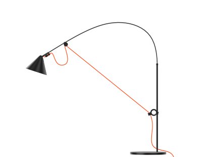 Ayno S Tischleuchte, Schwarz, Orange, 2700 K