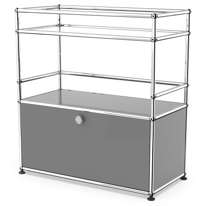 USM Haller Bar Sideboard Typ 1, Mittelgrau RAL 7005