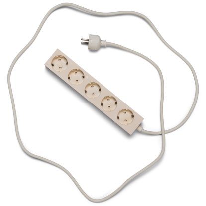 Power Bar / Power Beam Steckdosenleiste, 5 Steckdosen, Pearl, 2 m