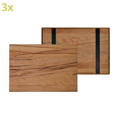 Holzauflage (3er Set) für USM Haller Regale, Größe XL, 50 cm x 35 cm, Kernbuche