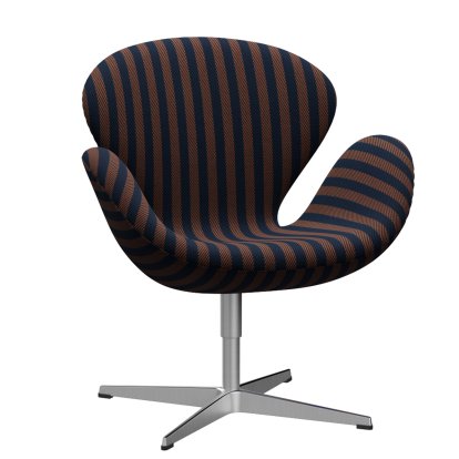 Swan Chair, 40 cm, Voulez-vous, 007 - Navy blue / terracotta