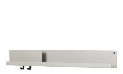 Folded Wandregal, H 13 x B 96 cm, Grau
