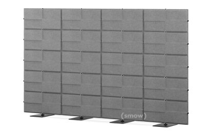 USM Privacy Panels Akustikwand, 3,00 m (4 Elemente), 1,79 m (5 Elemente), Anthrazitgrau