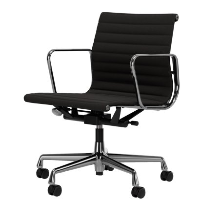 Aluminium Chair EA 117, Poliert, Hopsak, Dunkelgrau