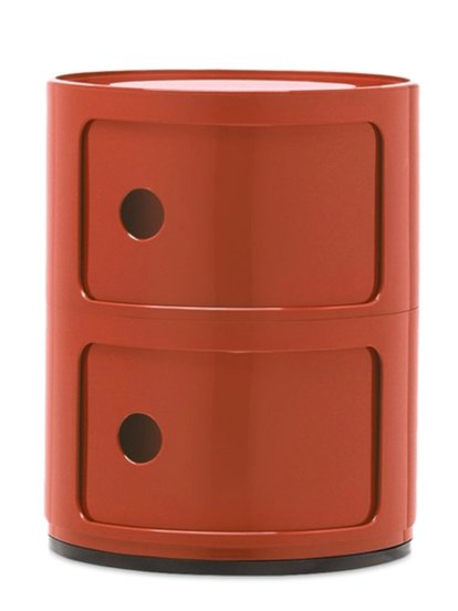 Componibili Container rund 2 Fächer, Orange
