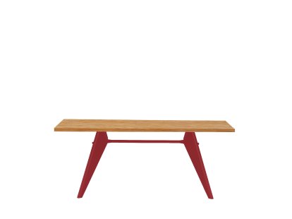 EM Tisch, 180 x 90 cm, Eiche natur massiv, geölt, Japanese red