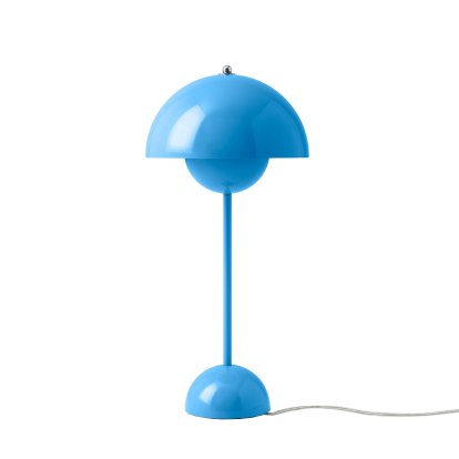 Flowerpot VP3 Tischleuchte, Swim blue