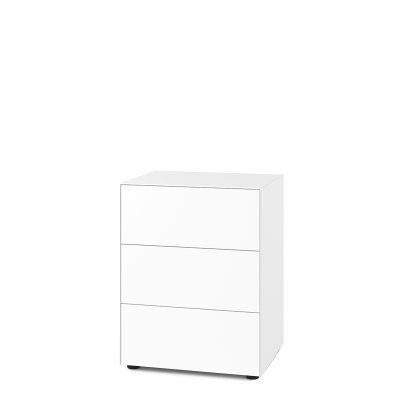 Nex Pur Box 2.0 mit Schubkästen, 48 cm, H 75 cm (3 Schubkästen) x B 60 cm, Weiß