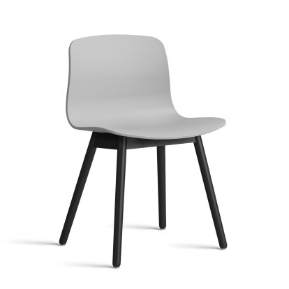 About A Chair AAC 12 Stuhl, Concrete grey 2.0, Eiche schwarz lackiert