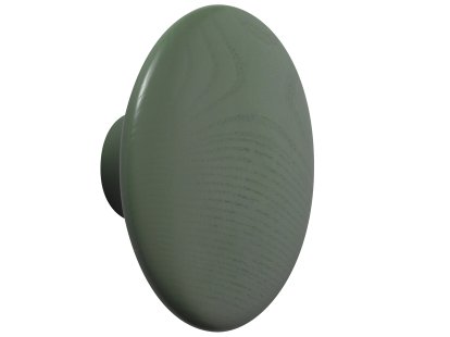 The Dots Wandhaken, L (Ø 17 cm), Dusty green