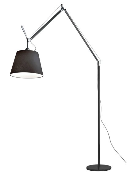 Tolomeo Mega Terra Stehleuchte, Stoff schwarz, 42 cm