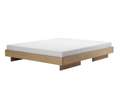 Zians Bett, 180 x 200 cm (Large), Ohne Kopfteil, Eiche gewachst