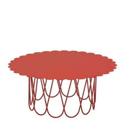 Flower Tisch, Ø 80 cm, Rot