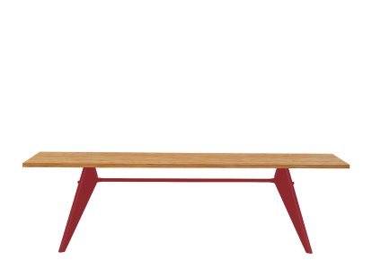 EM Tisch, 260 x 90 cm, Eiche natur massiv, geölt, Japanese red