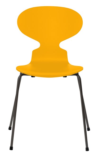 Ameise 3101 Stuhl, Lack, True yellow, Warm graphite