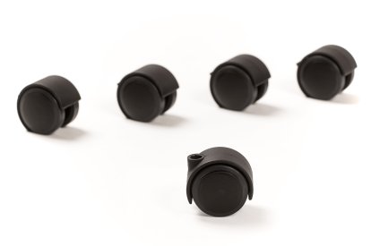 Rollen für Kevi Stühle (5er Set), Rollen für Hartboden