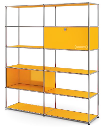 USM Haller Wohnzimmer Regal L, Goldgelb RAL 1004