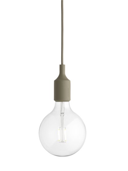 E27 Pendelleuchte, Olive
