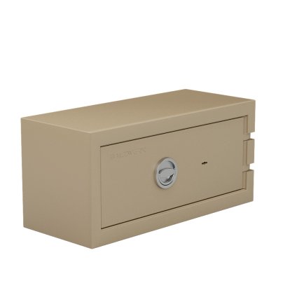 Balzsafe Connect Tresor für USM Haller Regale, 75 cm x 35 cm x 35 cm, Beige RAL 1019, Schlüsselschloss