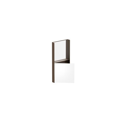 OneTwo Spiegel, OneTwo 60 mit Klappe, Dunkelbronze